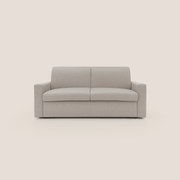 Kansas Divano letto matrimoniale alto 20 cm in tessuto impermeabile misto cotone T13 panna