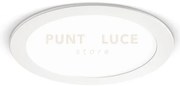 Gfa752n- faretto da incasso bianco a led 4000k 1620lm 18w d.22,5cm