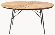 Tavolo da giardino rotondo con piano in legno di teak Ellen, varie misure
