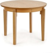 Tavolo rotondo allungabile Sorbus effetto rovere – Ø100–200 cm
