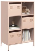 Credenza Rosa 68x39x103,5 Cm İn Acciaio /