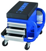 Carrello per officina FERVI 0645/CC in acciaio  4 ruote 3 cassetti 1 ripiani, L 40 x P 37 x H 37 cm