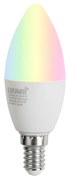 Lampadina LED dimmerabile E14 C37 opale 4,9W 470lm 2700-6500K