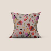 Joy collezione cuscini a fantasie multicolor in tessuto fresco cotone impermeabile grigio