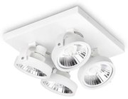 Lampada da soffitto konig pl4 bianco