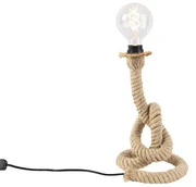 Lampada da tavolo country corda marrone - Ropa
