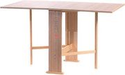 Tavolo da pranzo richiudibile in legno 136x74 cm SUSANNA Rovere