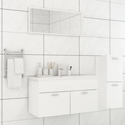 Set mobili da bagno bianco in truciolato