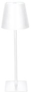 Solight WO69-W - Lampada da tavolo ricaricabile LED con dimmer a sfioramento LUCCA, 3,7 V 2000 mAh, bianca
