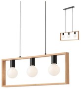 Redo 01-1665 - Lampadario a sospensione con filo TIMBER 3xE27/42W/230V