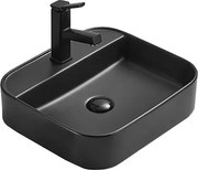 Mexen Sofia lavabo da appoggio 50 x 40 cm, nero opaco - 22155085