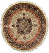 Agra Tappeto orientale 190x180 Beige (Indian) Annodato A Mano