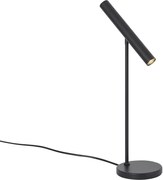 Lampada da tavolo moderna nera con LED e dimmer touch - Neva