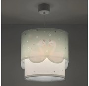 Dalber 61712H - Lampadario per bambini SWEET LOVE 1xE27/60W/230V verde