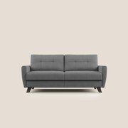 Callisto Divano letto matrimoniale in tessuto morbido impermeabile T02 grigio 168 cm (mat. 120x197)