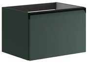 Mobile da bagno sotto lavabo Fusion verde opaco L 59.5 x H 40 x P 45.5 cm 1 cassetto, lavabo non incluso