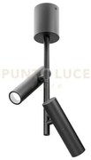 Gfa1455c- faretto spot orientabile 2 luci attacco led 3000k 1010lm ...