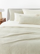 Copripiumino in cotone in piqué waffle Clemente