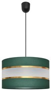Lampadario a sospensione con filo HELEN 1xE27/15W/230V diametro 35 cm verde/oro