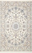 Nain Tappeto 200x130 Beige (Iran) Annodato A Mano