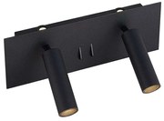 Lucande - Magya LED 4 Applique da Parete Nero Lucande