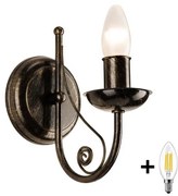 Brilagi - Applique a LED STEFANO 1xE14/40W/230V patina nera