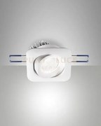 Sigma system incasso quadrato orientabile a led 7w 3000k 800lm ip40