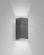Luly applique grigio scuro da esterno a led 6w 3000k 500lm ip65 dop...