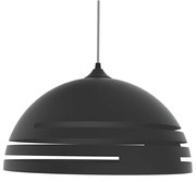 Lampadario Moderno Circuit nero paralume nero E27 LUMICOM