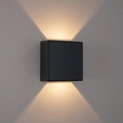 Brilagi - Applique da esterno LED DOUBLERAY LED/6W/230V nero IP54
