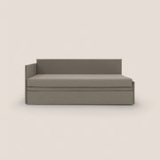 Durini Divano duplex con doppio letto in tessuto simil cotone impermeabile T13 tortora