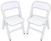 LUCIE - sedia pieghevole salvaspazio set da 2 monocolor