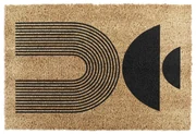 Zerbino in fibre di cocco 40x60 cm Half Moon – Artsy Doormats
