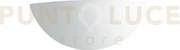 Applique a parete abel bianca 2 luci attacco e14 41x17x13cm in gess...