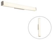 Lampada da parete moderna bagno acciaio 62 cm IP44 - Cascada