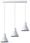 Sollux SL.0988 - Lampadario su filo TAZILA 3xES111/60W/230V bianco
