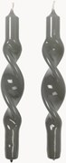 Set di 2 candele a bastoncino fatte a mano Twist