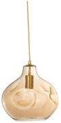 Lampadario marrone con paralume in vetro ø 30 cm Azizi – Bloomingville