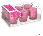 Set di Candele Profumate 16 x 6,5 x 11 cm (12 Unità) Bicchiere Orchidea