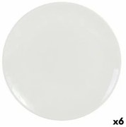 Piatto da pranzo La Mediterránea GR39659 Gres Avorio (6 Unità) (26 cm)