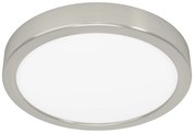 Plafoniera Moderna Fueva 5 In Acciaio Nichel Satinato Led 17W Ip20