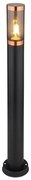 Globo 31588BC - Lampada da esterno BOSTON 1xE27/23W/230V IP44 80 cm nero/rame