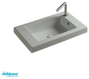 Ceramica Tecla "Serie 35" Lavabo In Ceramica 35X60 Bianco Lucido