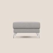 Star Pouf con piedini alti in microfibra impermeabile T11 grigio chiaro