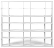 Libreria bianca, altezza 224 cm Pombal - TemaHome