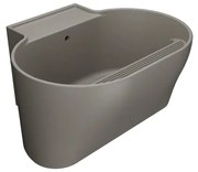 Lavabo da appoggio Tino COLAVENE ovale in ceramica L 60 x H 35 x P 50 cm beige opaco piletta non inclusa