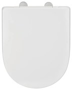 WENKO 24988100-WC sedile EXCLUSIVE 45x36,5 cm bianco/argento
