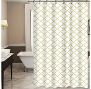 Tenda doccia TORO EASY 178x199 cm bianco/giallo