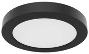 Plafoniera LED EVORA LED/6W/230V 3000/4000/6000K Ø 14 cm nera