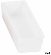 Scatola Multiuso Componibile Bianco 22,5 x 8 x 5,3 cm (24 Unità)